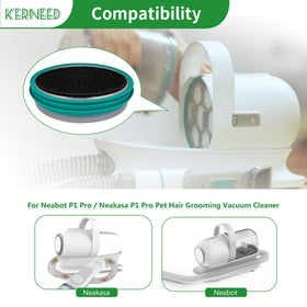 Kerneed P1 Pro sponges 7-piece absorb debris during grooming sessions.