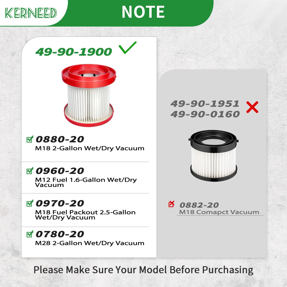 Kerneed vacuum brush tool aids edge cleaning and debris removal.