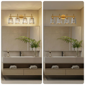 KernLite dimmable bathroom light supports custom brightness with compatible dimmers and bulbs.