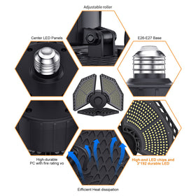 KERNOWO 360° coverage design lights wide workshop areas.