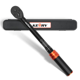 Kerry 3/8-inch drive torque wrench angle shot for precise torque control.