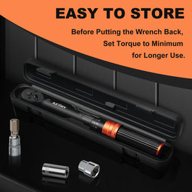 Kerry 3/8-inch drive torque wrench ideal for bike repairs and DIY projects.
