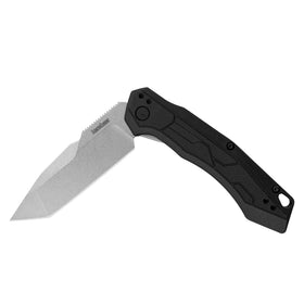 Kershaw Analyst 3.25-inch tanto blade for precise cutting and everyday tasks.