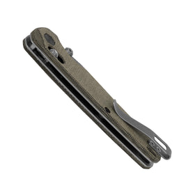 Kershaw Bel Air reversible pocketclip for ambidextrous tip-up carry.