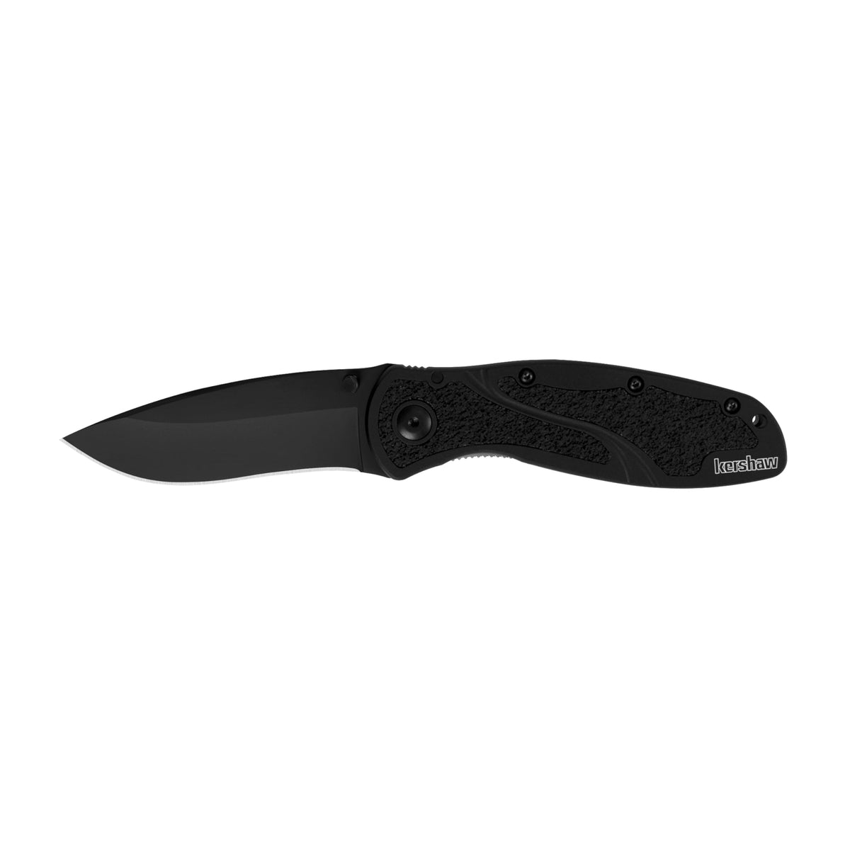 Kershaw Blur knife with black Cerakote blade for daily carry and corrosion resistance.