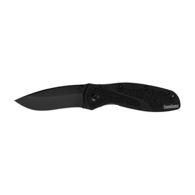 Kershaw Blur knife with black Cerakote blade for daily carry and corrosion resistance.