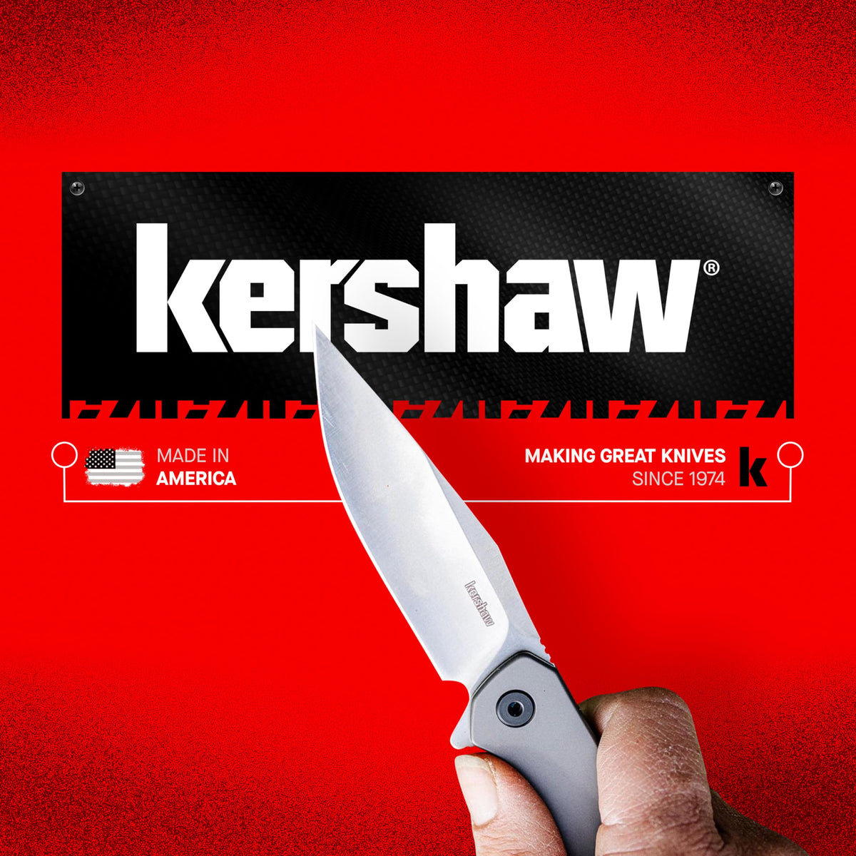 Kershaw Cryo 4-position clip for flexible left/right-handed tip-up or tip-down carry.