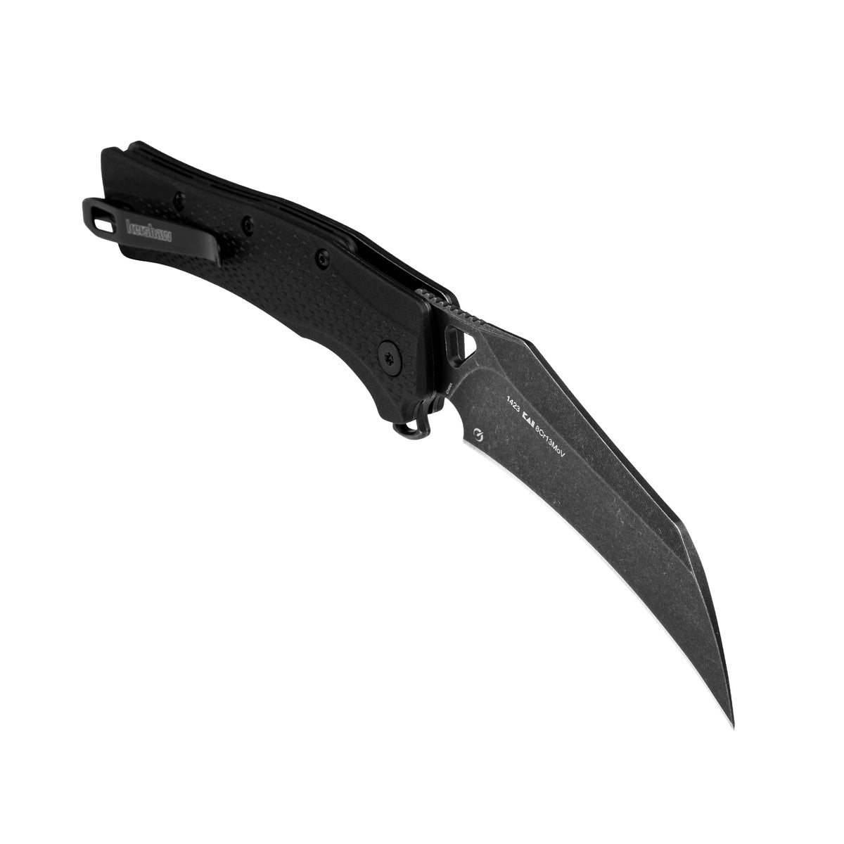 Kershaw Dawnstar glass-filled nylon handle provides secure grip.