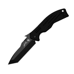 Kershaw Emerson CQC-8K handle with two-tone grip for secure handling.