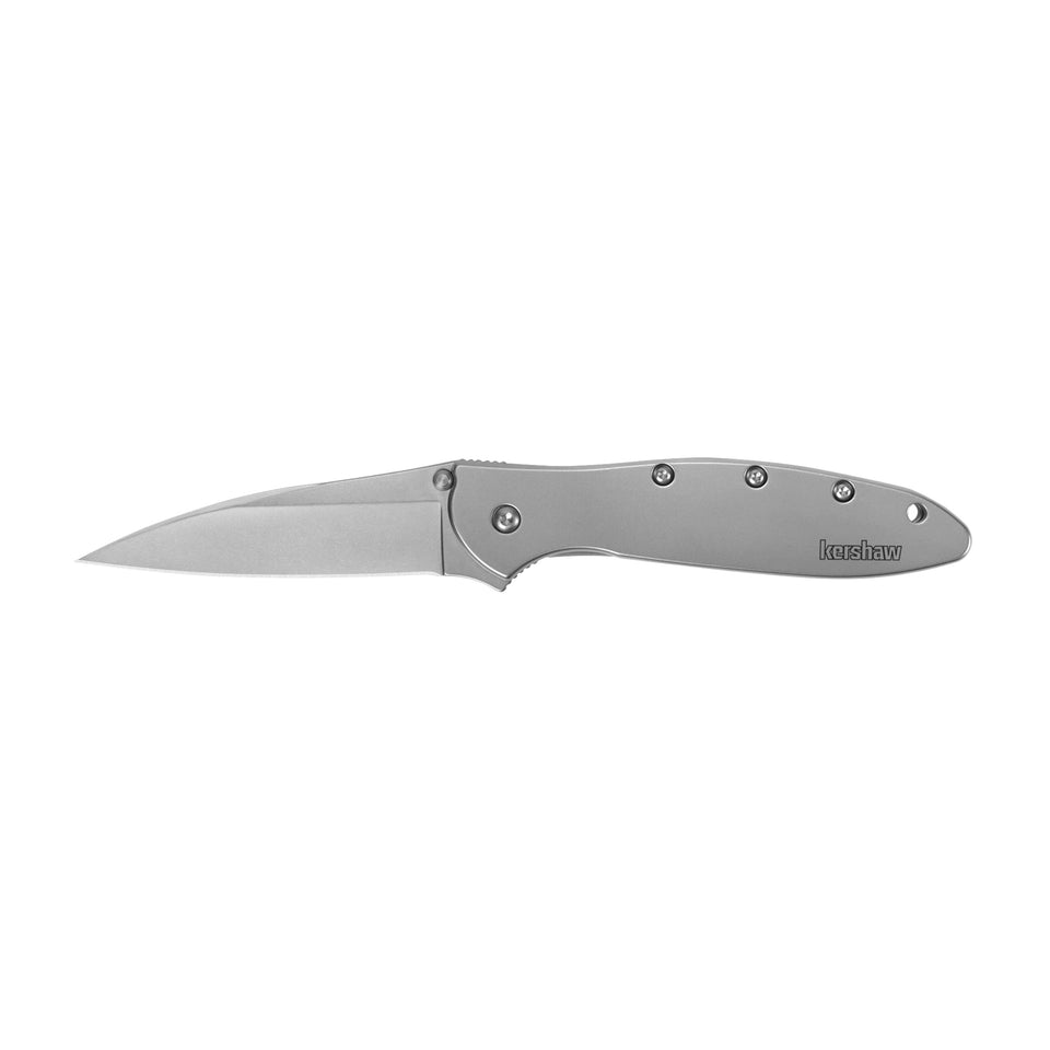 Kershaw Leek 3-inch matte-gray blade for everyday tasks.
