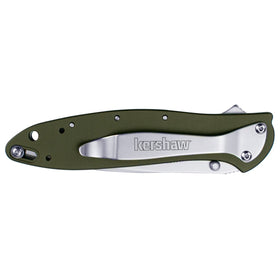 Kershaw Leek olive liner lock and tip-lock for safety