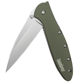 Kershaw Leek olive SpeedSafe opening for one-handed use