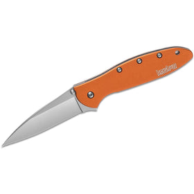 Kershaw Leek orange pocket knife with a 3-inch blade for everyday tasks