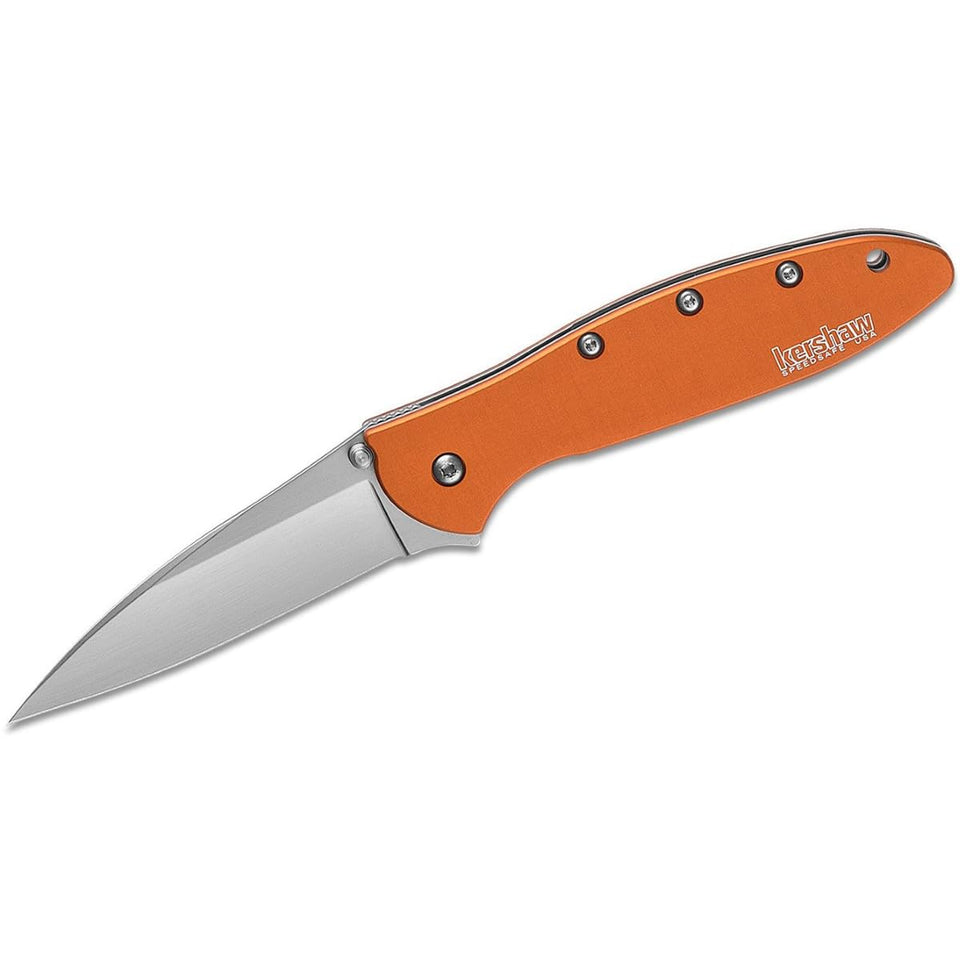 Kershaw Leek orange pocket knife with a 3-inch blade for everyday tasks