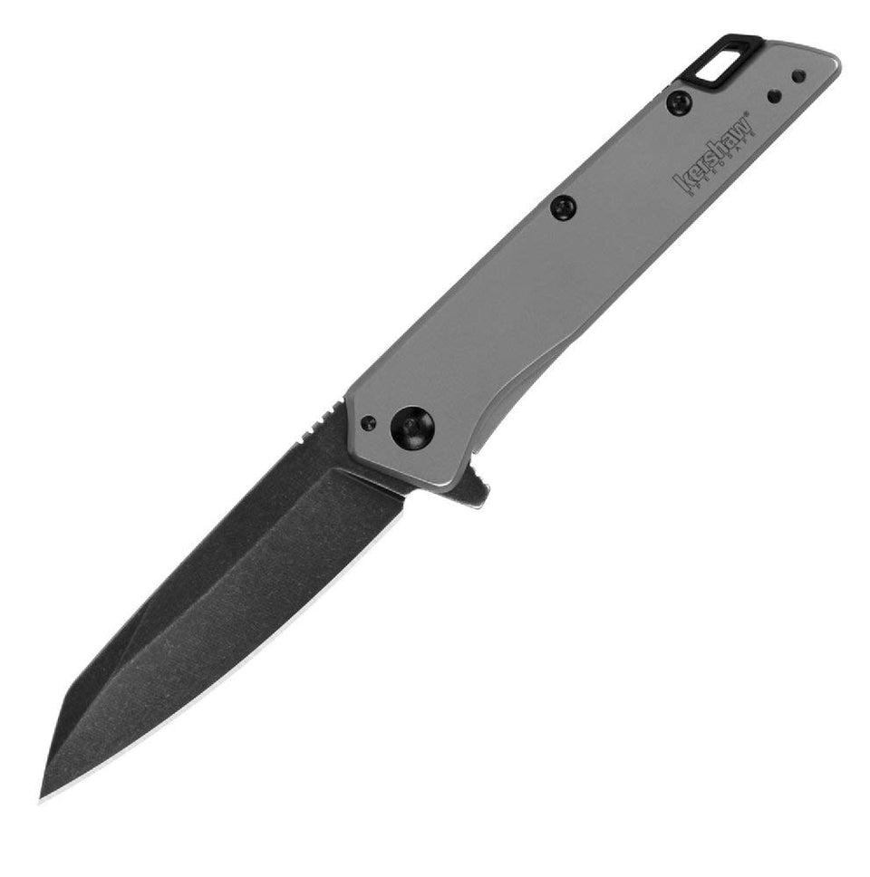Kershaw Misdirect blade close-up highlighting a durable 3-inch reverse tanto.