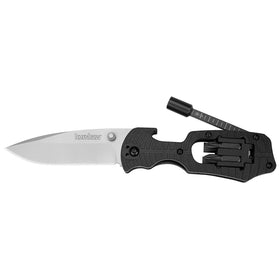 Kershaw Select Fire bit carrier visible with built-in bits for quick on-the-go repairs.
