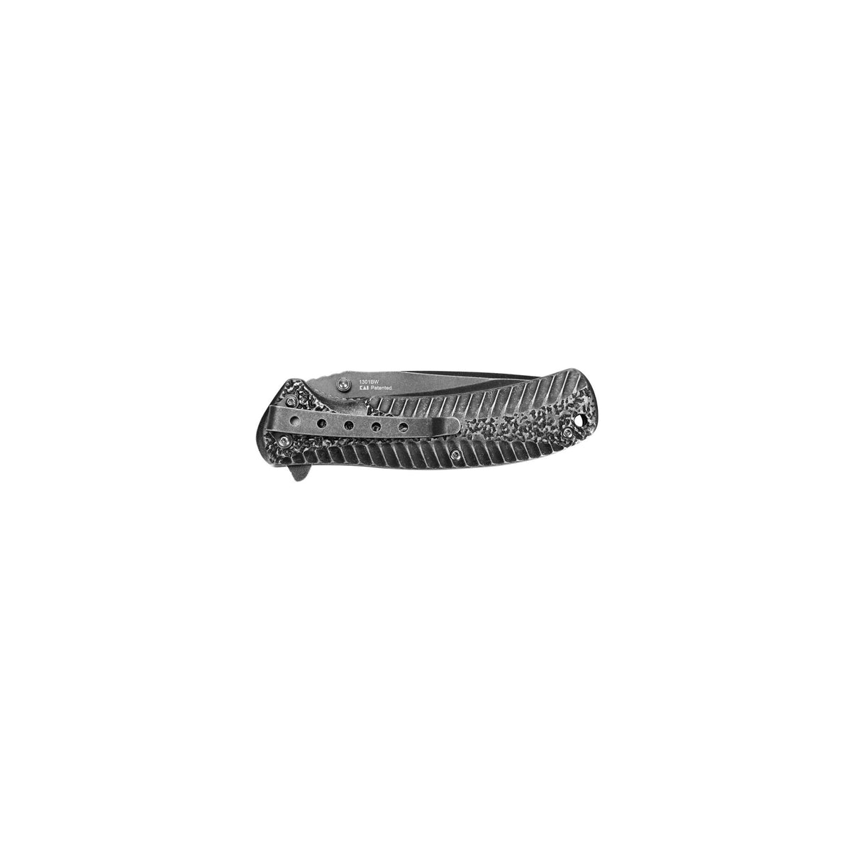 Kershaw Starter deep carry clip in right-handed tip-down carry position
