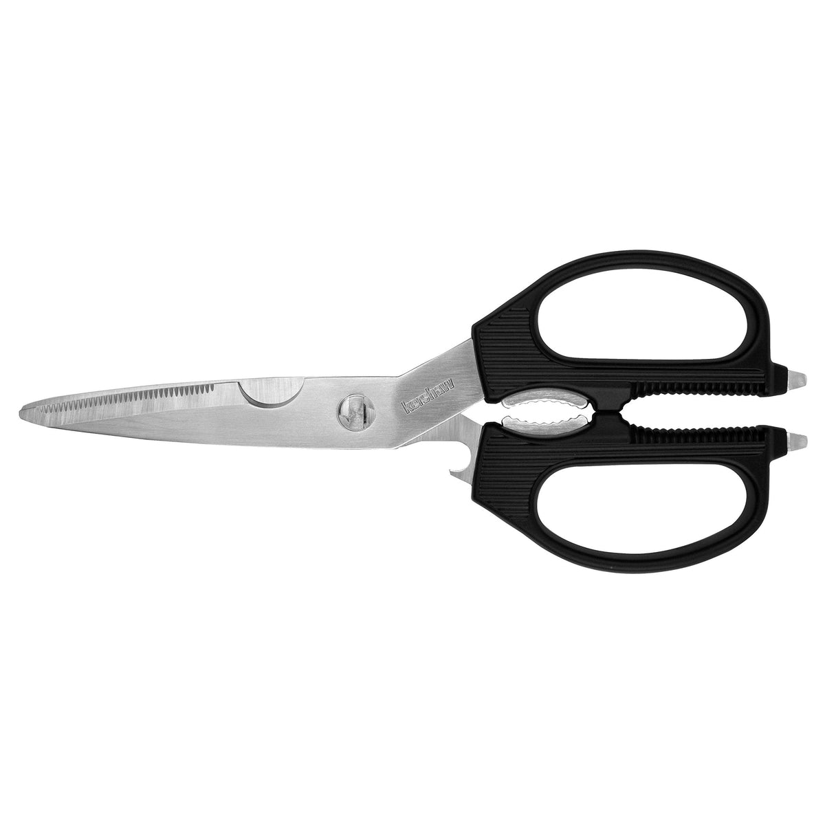 Kershaw Taskmaster Shears serrated edge for tough cuts.