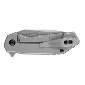 Kershaw Valve right-handed tip-up pocketclip for easy access.