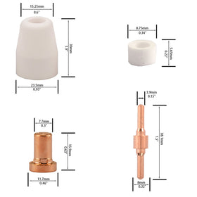 Kerue gas ring ensures even gas flow for stable plasma arc.