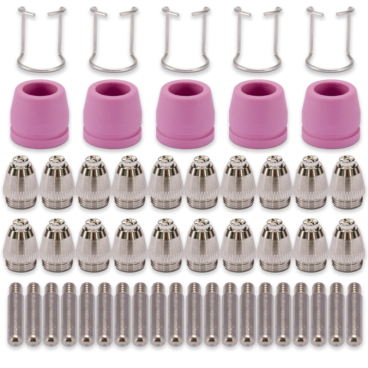 KERUE plasma tips AG60 collection for CUT60 and AG60 cutting, showing compatible parts