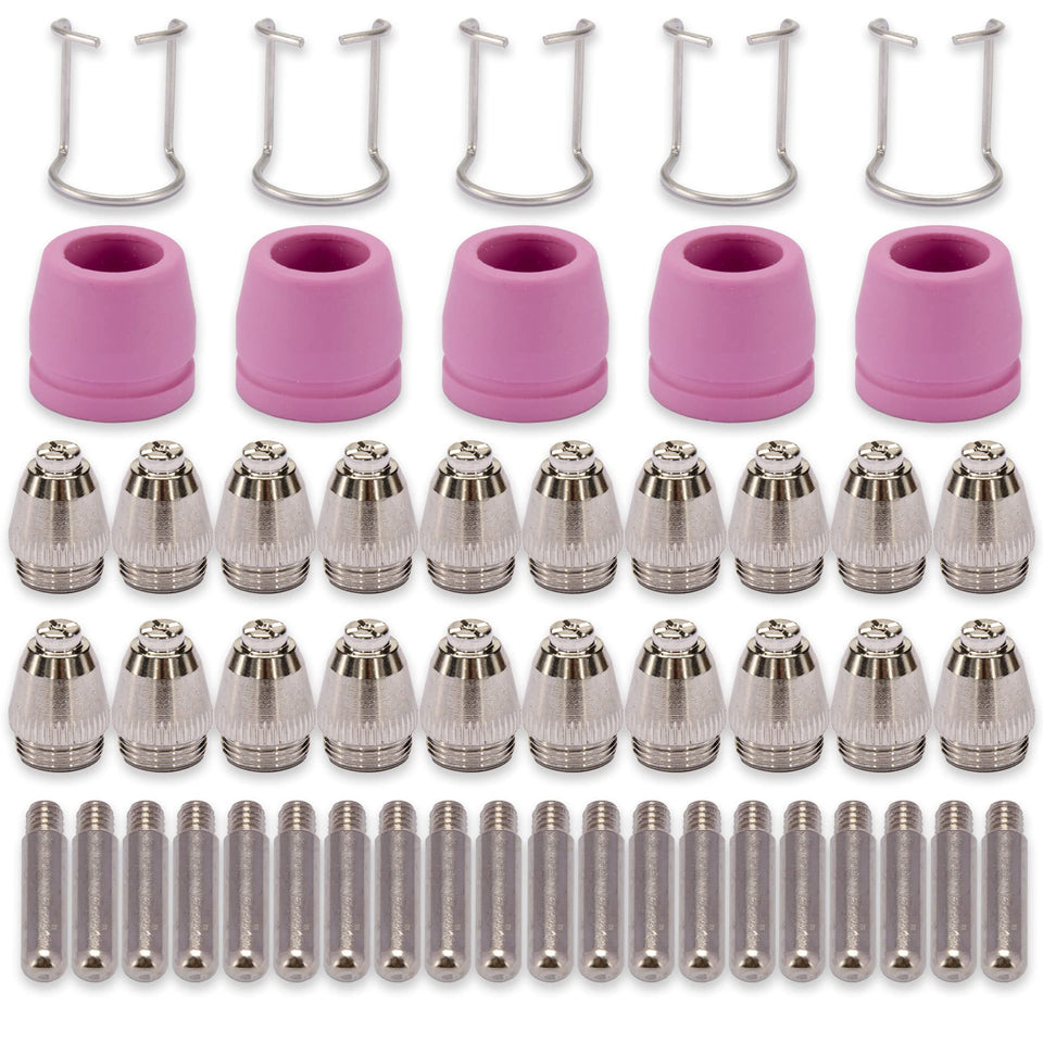KERUE plasma tips AG60 collection for CUT60 and AG60 cutting, showing compatible parts