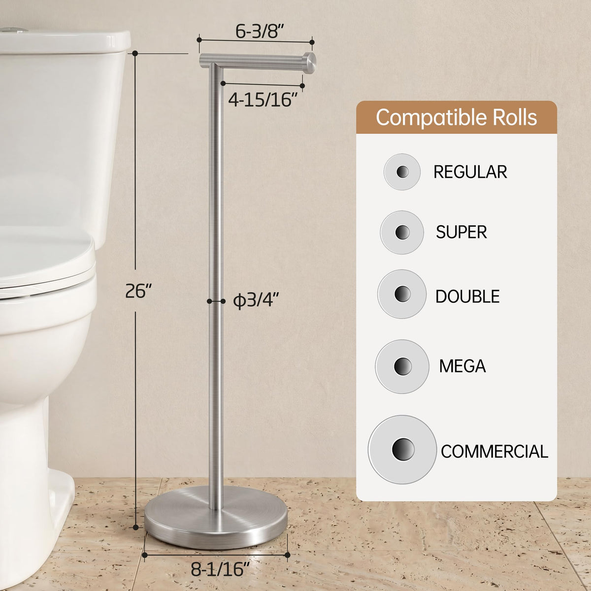 KES anti-slip cushioned base protects floors and prevents movement