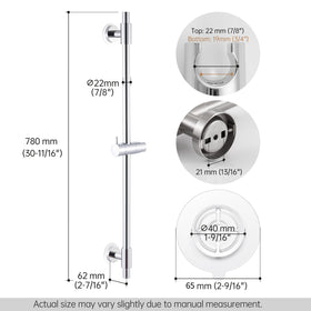 KES family height adjustment rail for versatile shower use