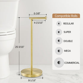 KES Gold toilet paper holder anti-slip base protects floors