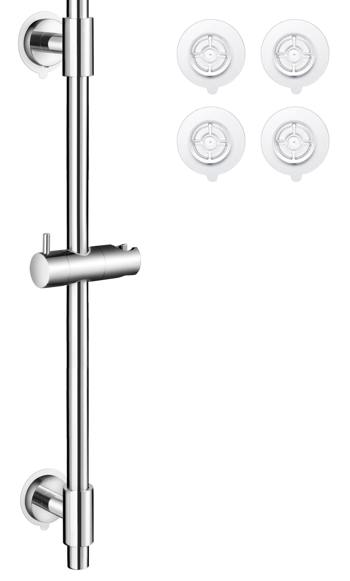 KES no drill 30-inch shower slide bar for easy drill-free installation on tiled walls