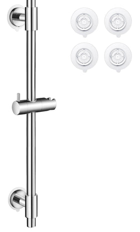 KES no drill 30-inch shower slide bar for easy drill-free installation on tiled walls