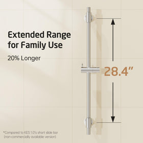 ABS handheld holder on the KES rail is sturdy and easy to adjust