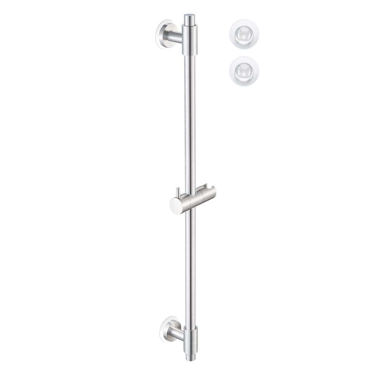 KES No Drill 30-Inch shower bar with self-adhesive pad for quick drill-free mounting