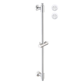 KES No Drill 30-Inch shower bar with self-adhesive pad for quick drill-free mounting