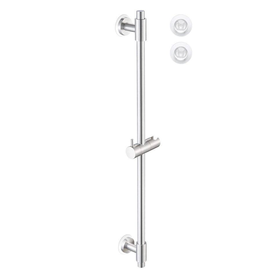 KES No Drill 30-Inch shower bar with self-adhesive pad for quick drill-free mounting