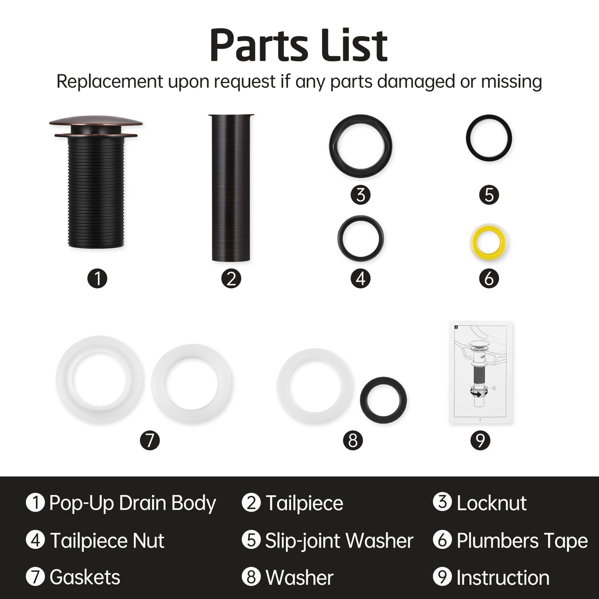 KES oil rubbed bronze finish resists scratches and tarnish.