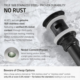 KES S2008A-BK adapts to 1-1/2 inch P-Trap with gasket
