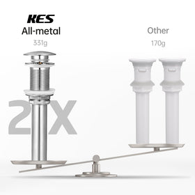 KES S2008D-BN all-metal construction highlights durability and rust resistance