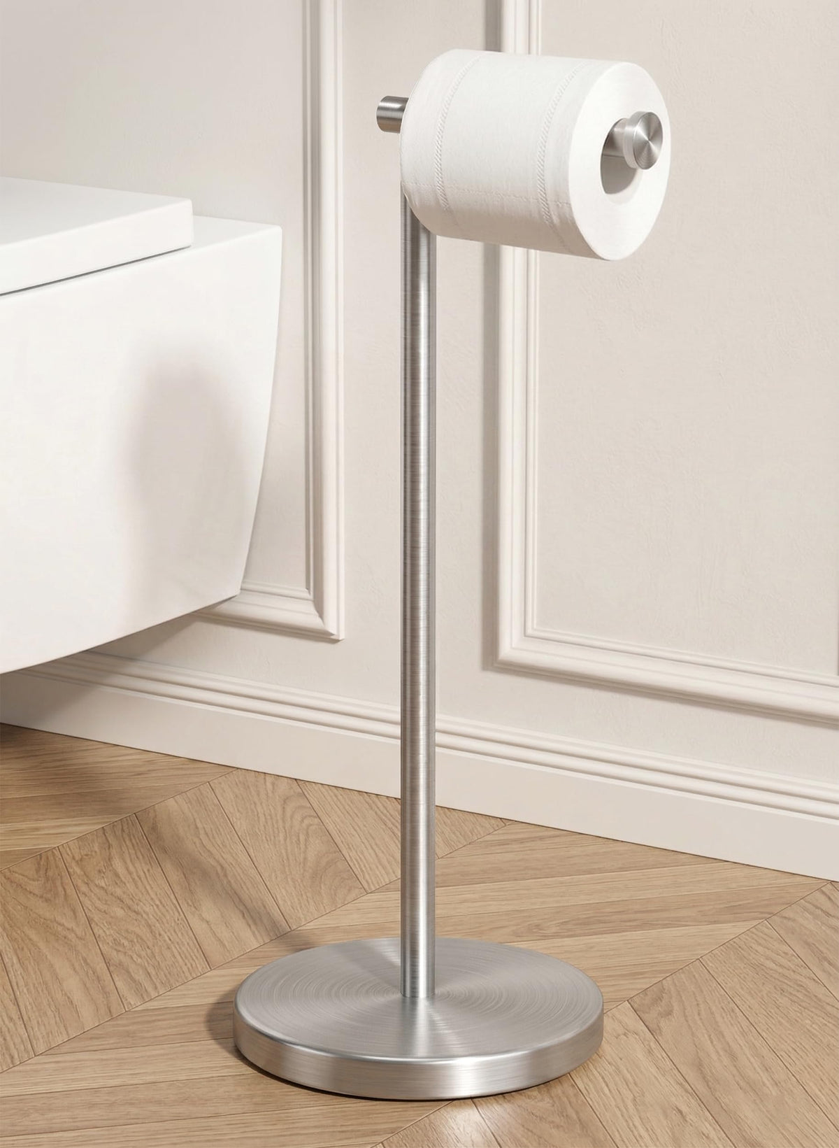 KES toilet paper holder stand base shows a heavy foundation for stable use