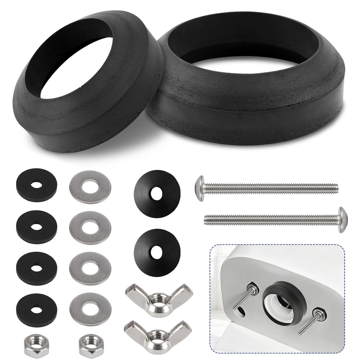 KESHEYOUXUAN 3-inch gasket close-up showing universal compatibility