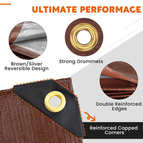 Keten tarp 16mil thickness adds durable coverage for outdoor projects.