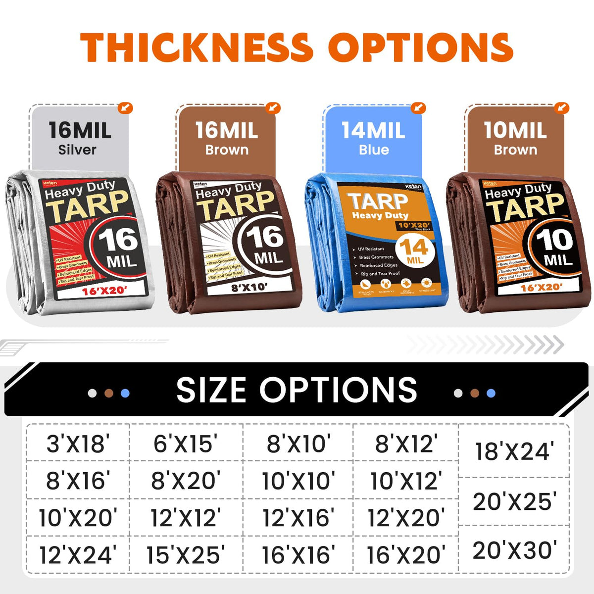 Keten Tarps protects boats, cars, and outdoor furniture from moisture.