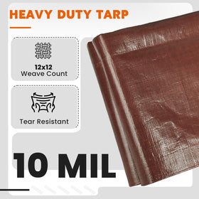Keten Tarps reinforced corners and hems resist tearing in windy conditions.