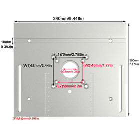 KETIPED packaged router plate with fence and miter for quick setup.