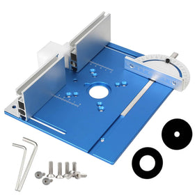 KETIPED router table insert plate top view showing smooth glide surface for precise cuts