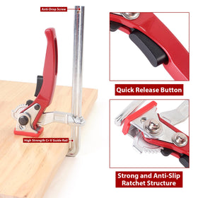 KETIPED T-slot guide rail insert enables versatile positioning.