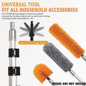 Ketofa ceiling fan duster attachment enables safe ground cleaning