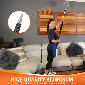 Ketofa pole with angle adapter for flexible tool orientation