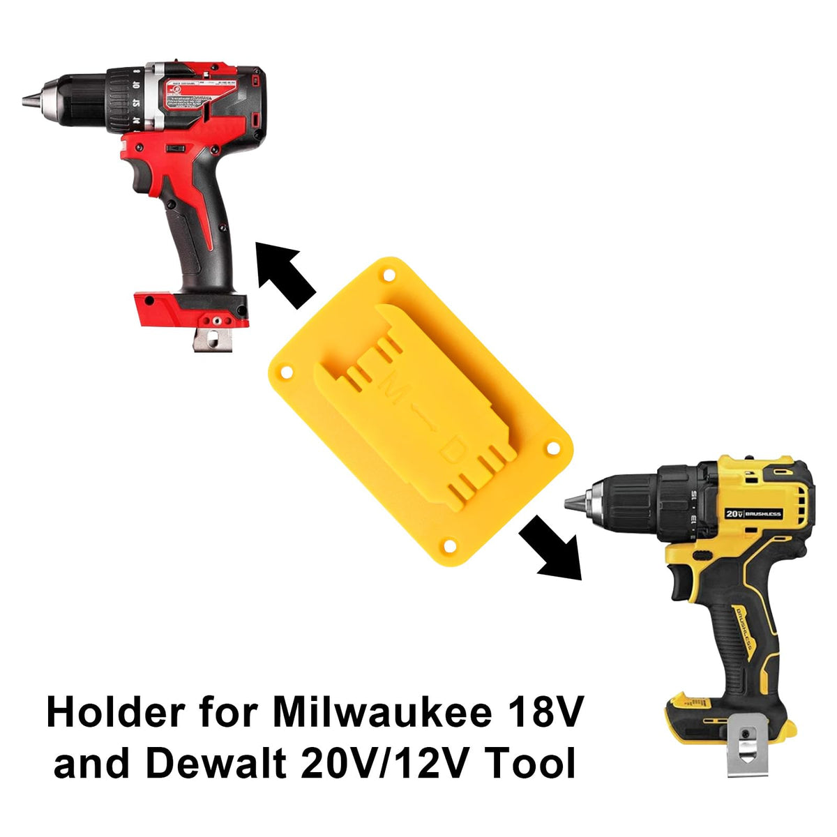 kettkel 30pas battery holder keeps dewalt 20v and milwaukee m18 batteries organized