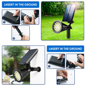 KEV IP65 waterproof outdoor lights withstand rain and snow year round